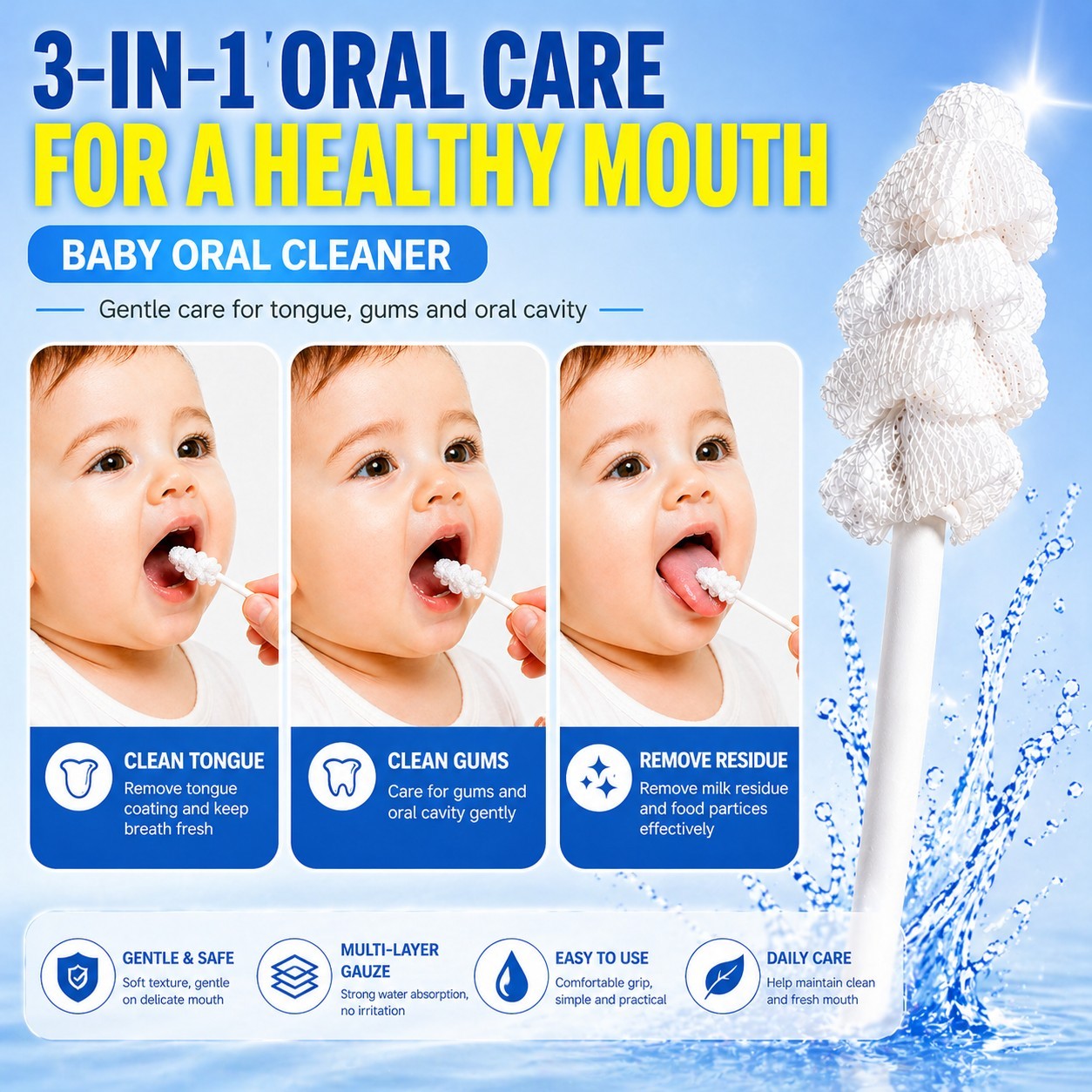 Spiral Baby Oral Cleaner - wholesale export carton packaging