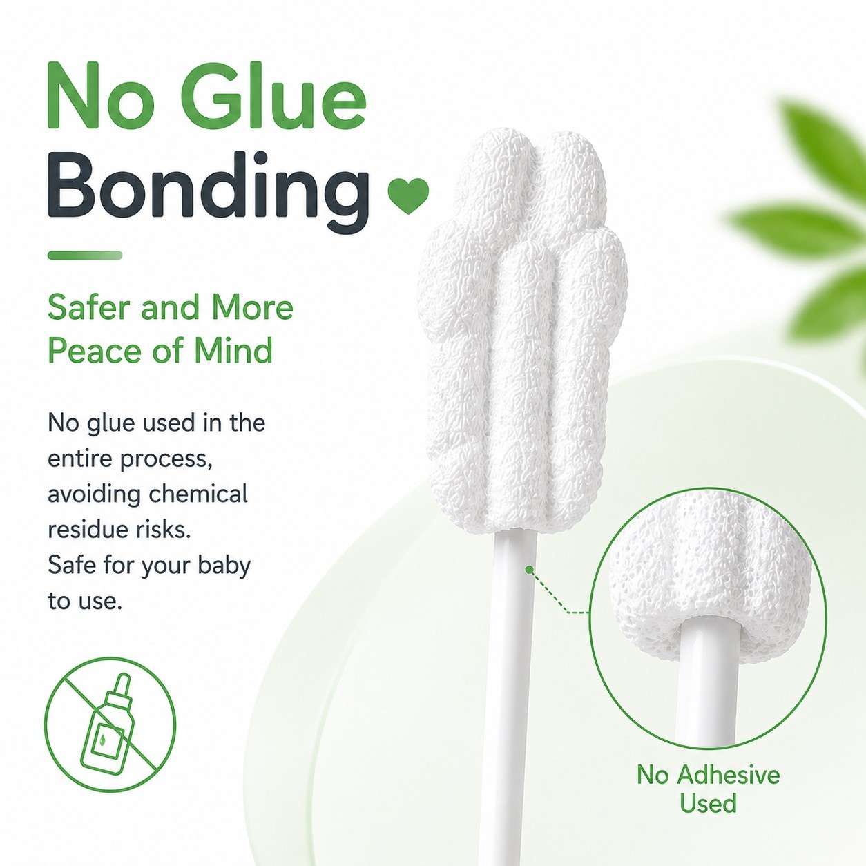 Ultrasonic Heat-Sealed Baby Tongue Cleaner - Safe for Infants